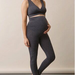 Pristine Condition Maternity stretchy wool leggings - Grey Melange BOOB, size S